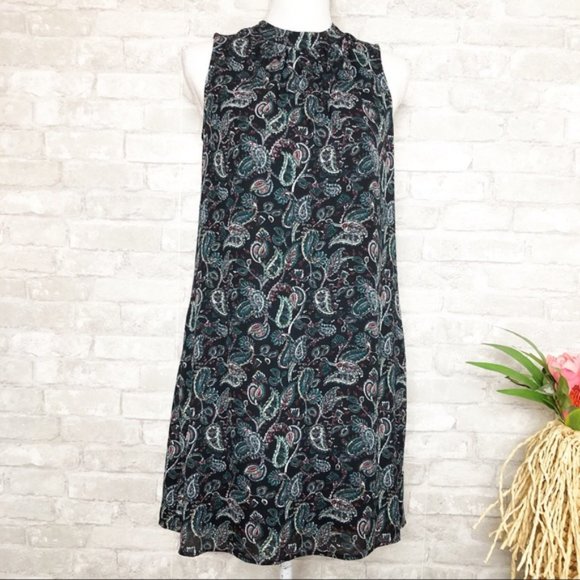 DR2 Paisley Print Sleeveless Shift Dress Medium - Picture 1 of 5